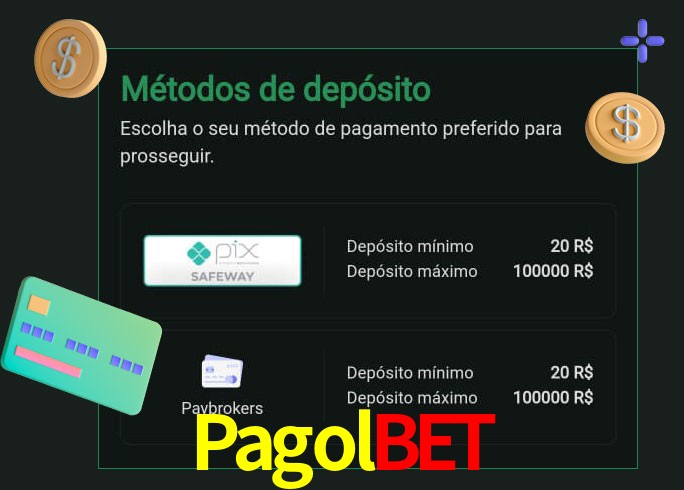 O cassino Pagolbet oferece uma grande variedade de métodos de pagamento